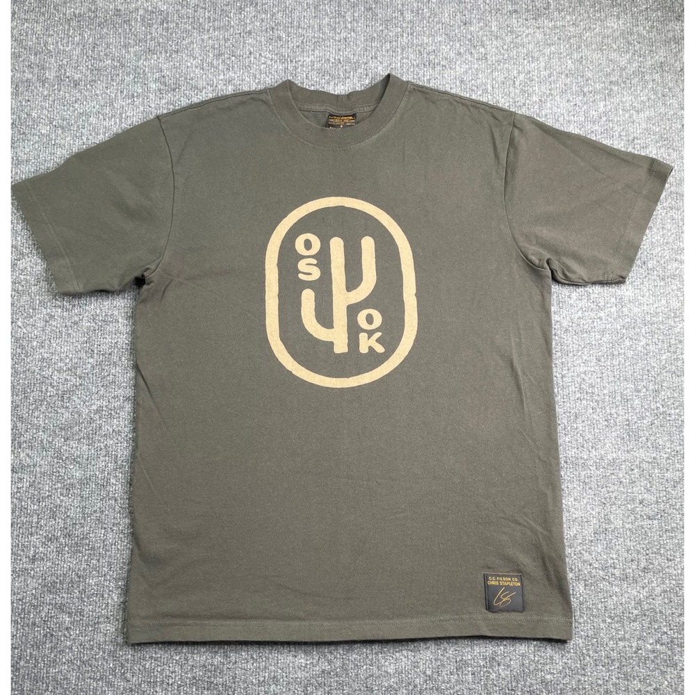 Filson Chris Stapleton T Shirt Mens Small Peat Black‎ OSOK Cactus Graphic Tee